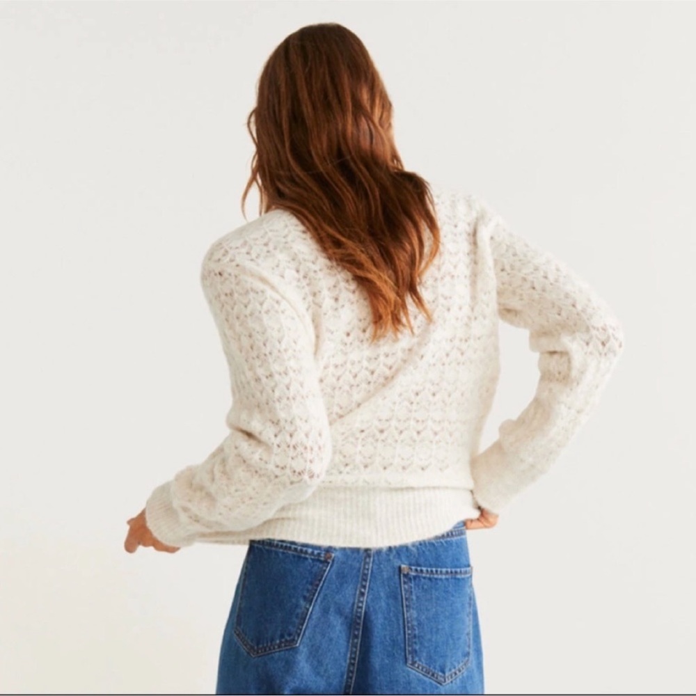 Mango Crochet Sweater View 4